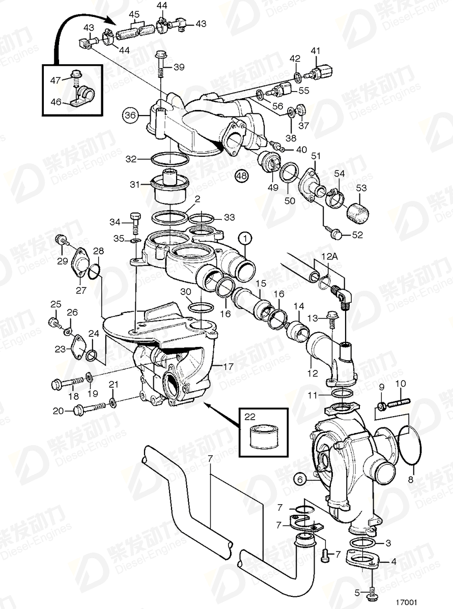 VOLVO Cover 425478 Drawing